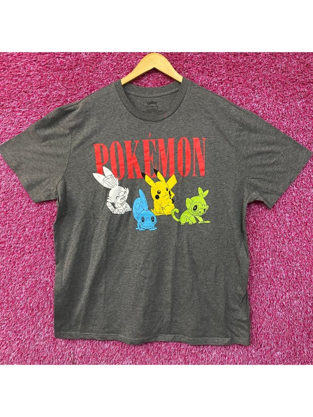 Nintendo Pokemon Starter Anime Poster T-Shirt 2XL